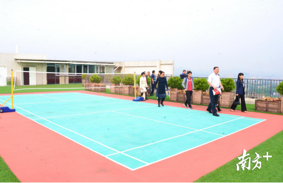 連州市人才驛站建設(shè)面積約1500平方米，功能齊全，配套完善。圖為健身運(yùn)動(dòng)場(chǎng)。黃津 攝