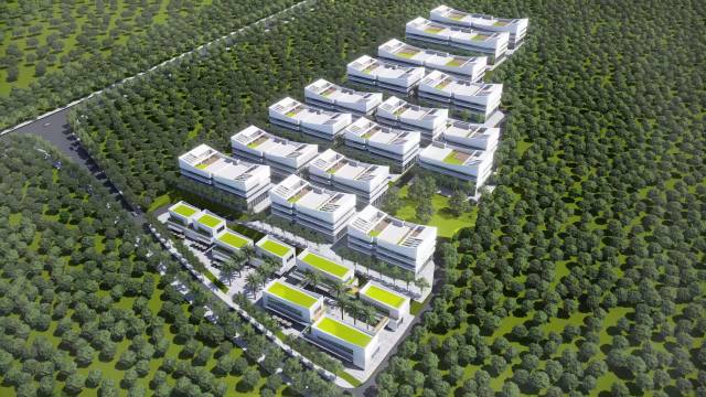 連州市現代食品產銷研創新綜合體效果圖。